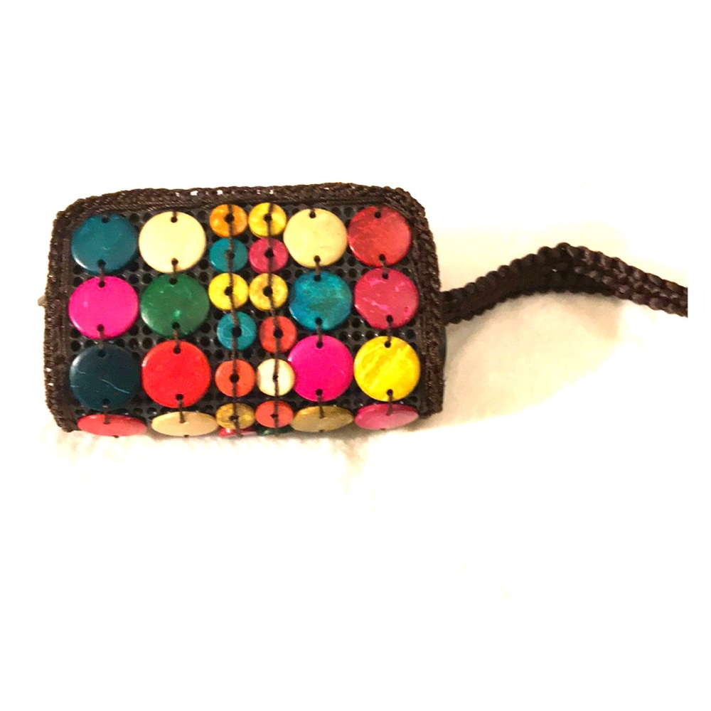 Coconut shell Colorful Wristlet Wallet